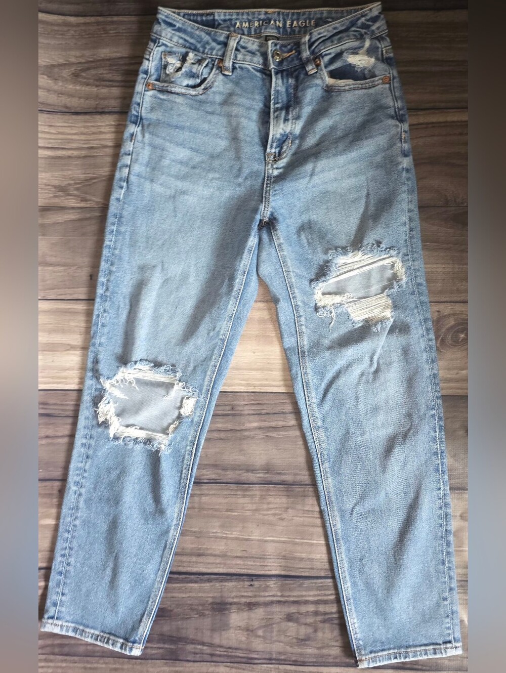 Light Blue Distressed Skinny Jeans